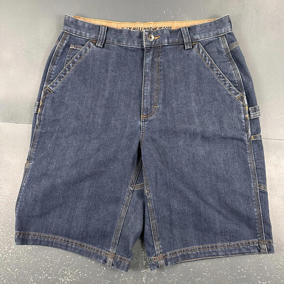 Other - Duluth Trading Jean Shorts Men 32 Blue Flex Ballroom Carpenter Coolmax Denim Dad